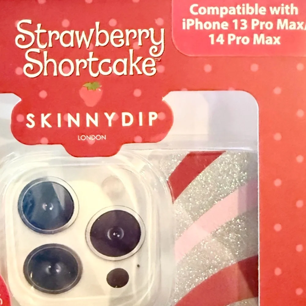 New! Skinnydip Strawberry Shortcake iIPHONE 13 Pro Max/ 14 Pro Max